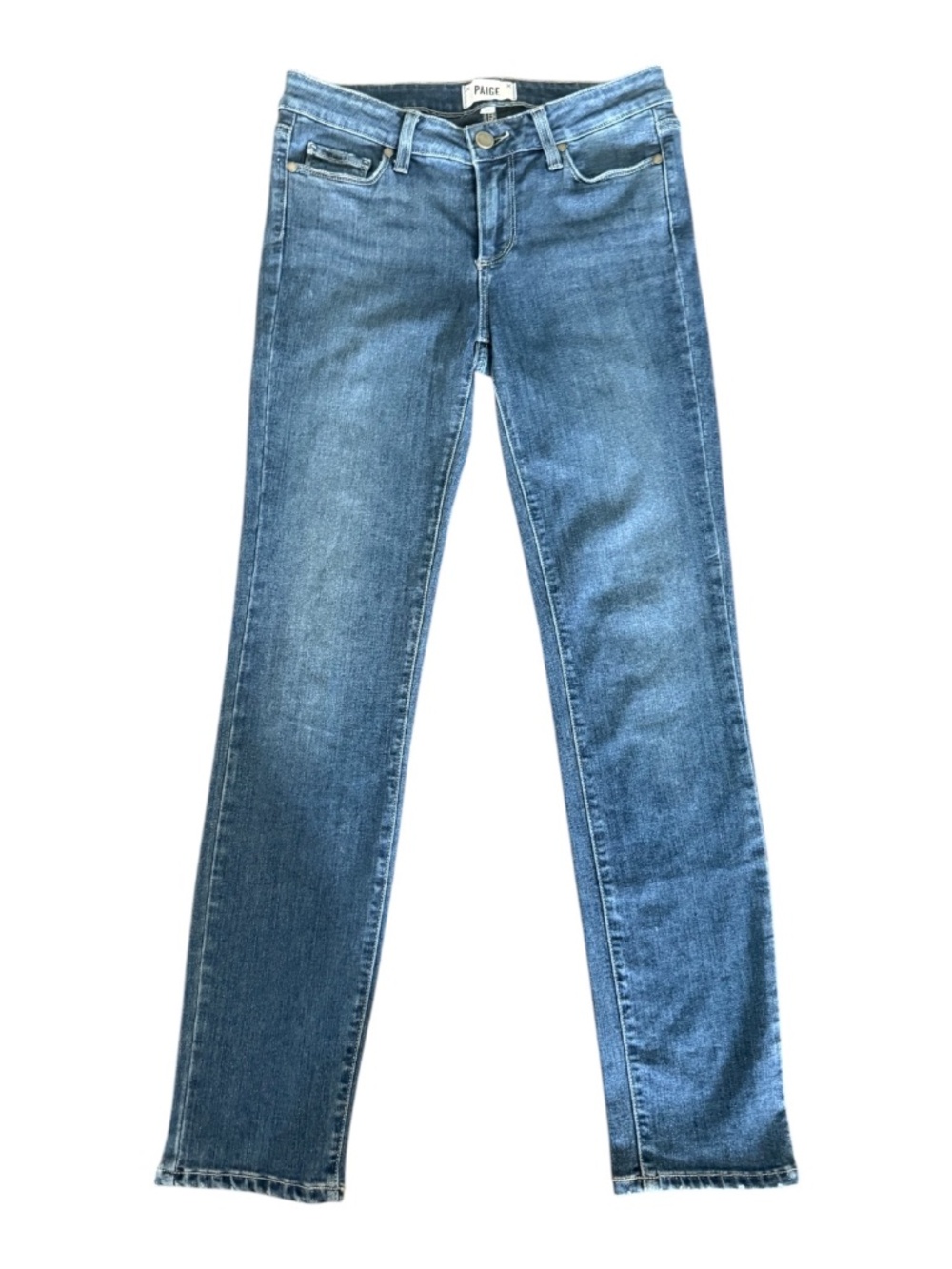 PAIGE Skyline Ankle Peg Jeans Dark Wash Mid Rise Skinny Stretch Denim Size 27